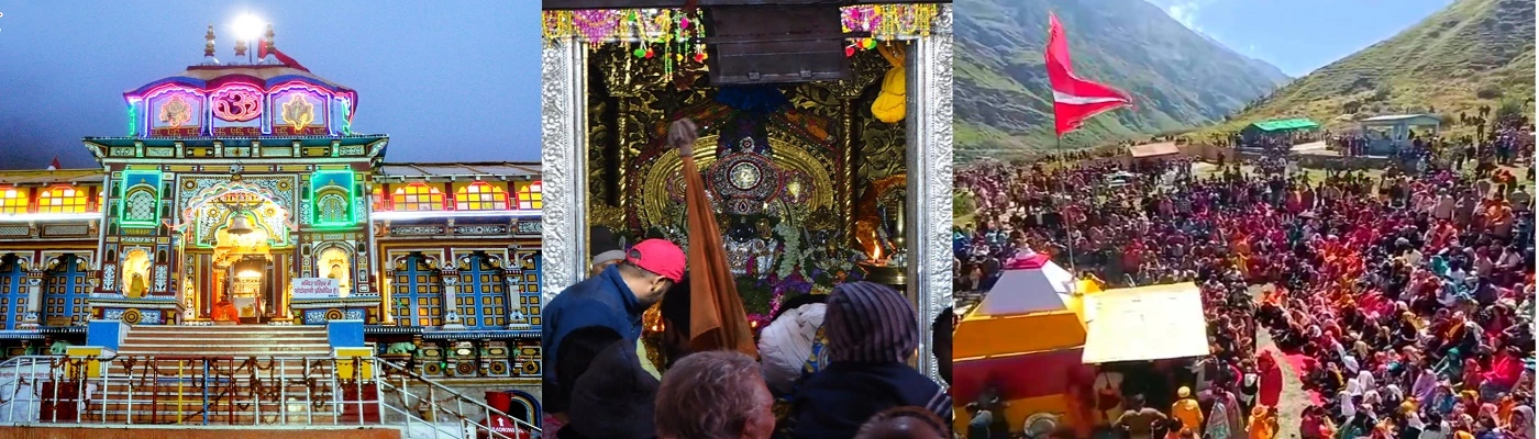 Aarti in Badrinath Temple