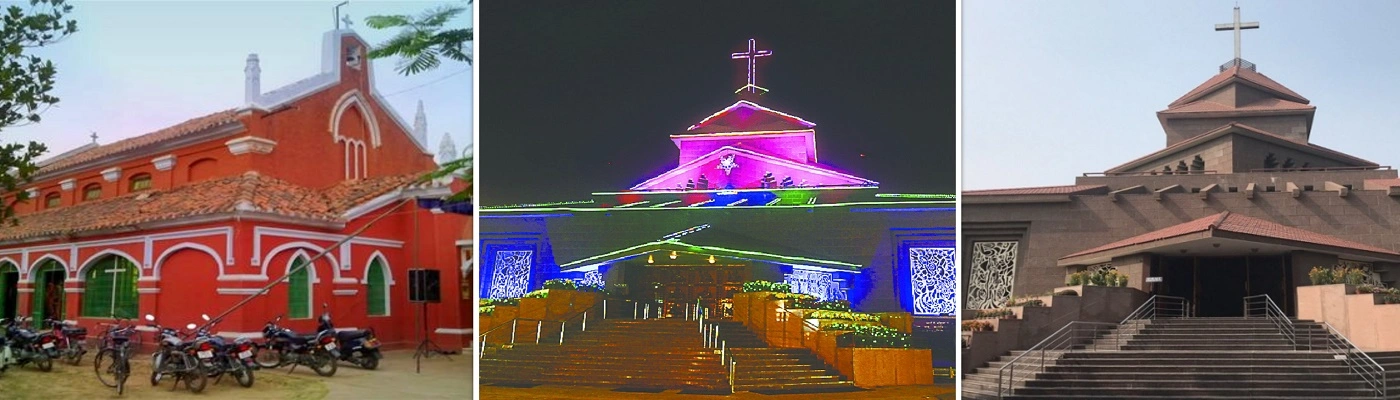 Christian Churches in Varanasi, India